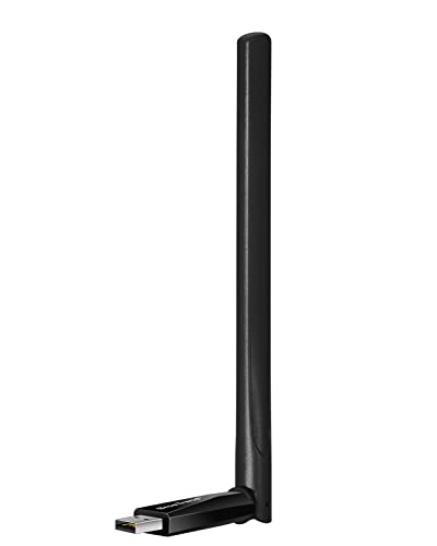 BrosTrend 650Mbps Long Range USB WiFi Adapter for Laptop, Desktop of Windows 10/8/7/XP & MAC OS X 10.14~10.9, 5dBi Antenna, 5G 433Mbps, 2.4G 200Mbps