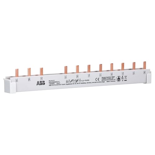 ABB PS3/12FI Phasenschiene 3-phasig 12Pins 12TE 10mm 1xF204+ 8xS201 inkl.Endk. Phasenfolge L1-L2-L3-frei-L1-L2-L3-L1- kürzbar 2CDL230002R1012