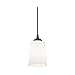 Design Classics Contemporary Mini-Pendant Light with Satin White Glass