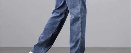 Men's Thin Straight-Leg Jeans, Soft, Breathable, Comfortable, Business-Style Loose Jeans2