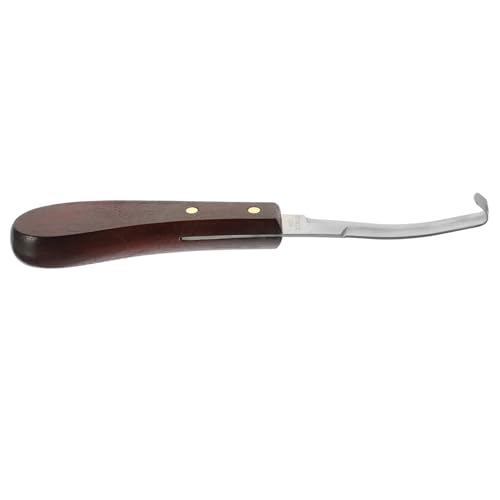 BESPORTBLE Cuchillo Para Pezuñas Wear-resistant Doble Para Diestros Con Mango Ergonómico Herramienta De Corte Precisa Para Herrar Caballos y Ganado Alta Durabilidad y Fácil Manejo