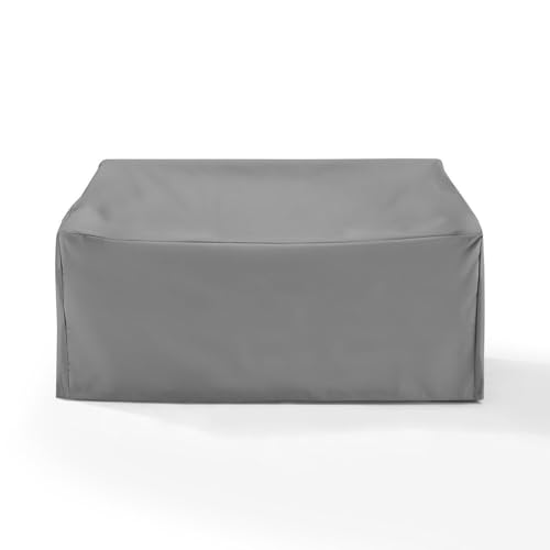 Maykoosh Asian Allure Heavy-Gauge Reinforced Vinyl Outdoor Loveseat Cover, Gray - 36.5 x 58 x 30 inches in Fabric with Sewn-in Drawstrings, Puncture Proof