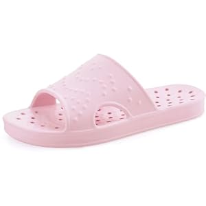 shevalues Shower Shoes for Women with Arch Support Quick Drying Pool Slides Lightweight Beach Sandals with Drain Holes
