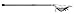 STX Lacrosse Stallion 50 Youth Lacrosse Complete Stick, Platinum/White, 39