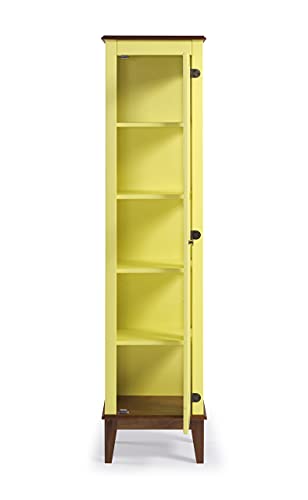 Cristaleira 1 porta - AMARELO LEMON