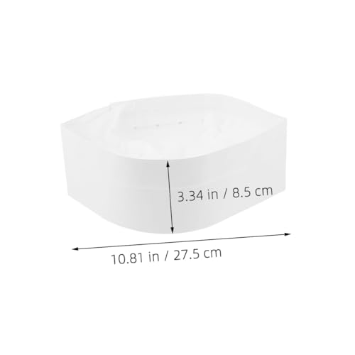 Toques de chef en papier blanc jetables Ipetboom x50 pour restauration - 2