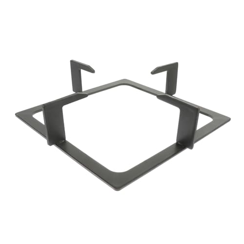 NUOBESTY Soporte para Estufa de Gas de Hierro Fundido Antideslizante Rejilla Cuadrada Estable para Cocina Accesorio Resistente Compatible con Quemadores Estándar
