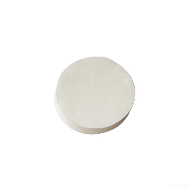 Vilgftyiet 100 piezas de papel de filtro de café de pulpa de madera natural blanco redondo 51/53/54/58 mm para verter sobre cafetera de goteo, olla Moka de sabor limpio (58 mm)