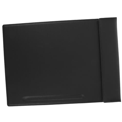 BUGUUYO Schwarzes Leder Gästescheckbuch