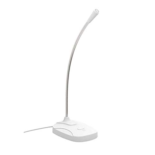 Micrófono omnidireccional Micrófono USB de alta sensibilidad para PC de escritorio/portátil/computadora/portátil Accesorios (Color: Blanco)