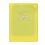 PS2メモリーカード 8MB FMCB V1.966 McBoot 外部データストレージカード すべてのゲームコンソール用 高速プラグアンドプレイ ポータブルゲームメモリーカード (イエロー)