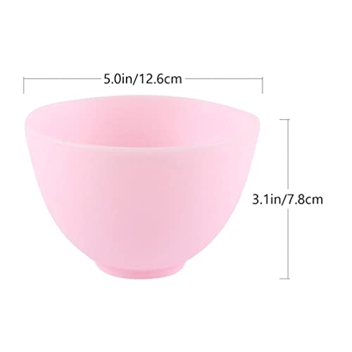 Cabilock 6 Pcs Rosto de Silicone Misturando Tigela Lama Facial Tigela Cosmético Tigela de Mistura Ca