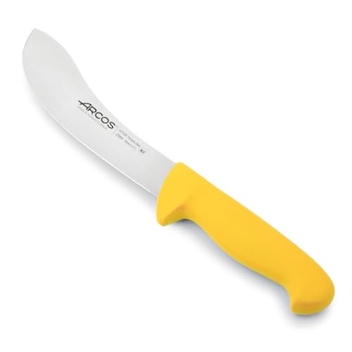 Arcos Séries 2900 - Couteau à Dépouiller - Lame Acier Inoxydable Nitrum 190 mm - Manche Polypropylène Couleur Jaune