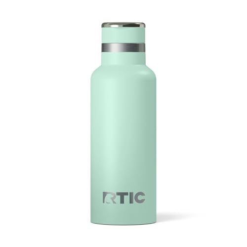 RTIC 16oz Journey Bottle Metal Stainless Steel Vacuum Insulated, BPA Free, Reusable, for Water, Hot and Cold Drinks, Travel, Sports, Camping, Fresh Mint