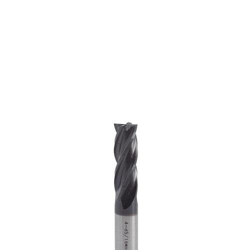 Image of Square End Mill JESTUOUS Carbide 4 Spiral Flute Titanium Coating Drill Bits 5 /16 inch Shank Dia.13 /16 inch Cut Length for Milling Metal,1 Piece