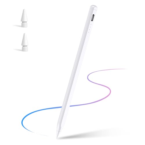 【極めて高いコスパ】iPadタッチペン スタイラスペン ピクセルレベルの精度 Type-C超急速充電 磁気吸着/誤作動防止機能対応 超軽量 耐磨耗 子供 学生 オフィス向け 筆記 絵を描く ホワイト