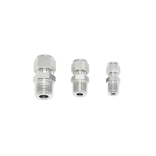 Conector NPT 1/4 macho de acero inoxidable antimanchas con espiga pagoda de 8mm 7