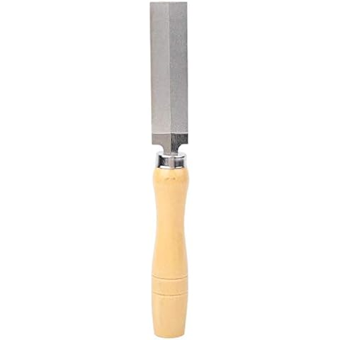 Hilitand Flat Diamond File with Wood Handle Cover