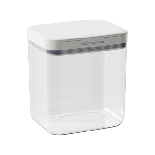 Contenedor de detergente para ropa – Caja de almacenamiento hermética | Contenedor con tapa a presión para detergente en polvo | Organizador de cocina para el hogar, dormitorio, apartamento | Ideal