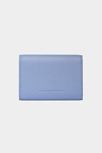 Image of grande 3639 Card Cases, Iced Blue, Small, Leather Card Holder Slim Minimalist Small Accordion Magnetic Wallet