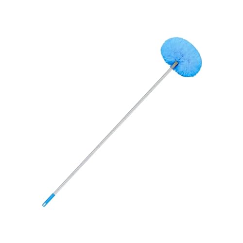 Plumero Atrapapolvo Plumero de techo extraíble, limpiador de aspas de ventilador de techo con poste de extensión telescópico, multifuncional for limpiar paredes, puertas y ventanas.(Blue 1.45m)