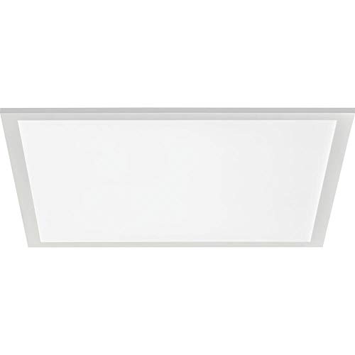 Image of Lithonia Lighting CPX 2x2 LED Flat Panel Light, 2 ft. x 2 ft. LED Light Panel, Ceiling Lighting Fixture for Shop Lighting, 3200 Lumens, Smooth Satin Lens, 4000K Cool White