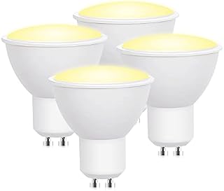 Bonlux 5W Dusk to Dawn Light Bulbs,GU10 Energy Saving Sensor Light Bulbs,40W Equivalent,Smart Auto On/Off,Warm White 2700K, Dusk Till Dawn Bulb,Security Lighting for Porch,Hallway,4Pack