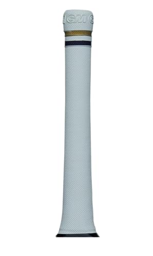 GM | Pro-Lite Cricket Bat Grip | Premium Rubber | Suitable for Virtually All Bats | Full Size - 12 Inches | Can Be Cut Down For Shorter Handles | 1 Grip | White/Blue/Gold | Gunn & Moore