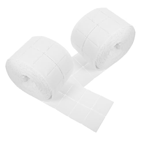 NOLITOY 2 Rolls Nail Tissue Paper Fingernail Polish Remover Lint Wipes for Nails Makeup Pads Absorbent Soft Nail Wipe Manicure Unloading Towel Nail Prep Wipes Bathroom Paper White