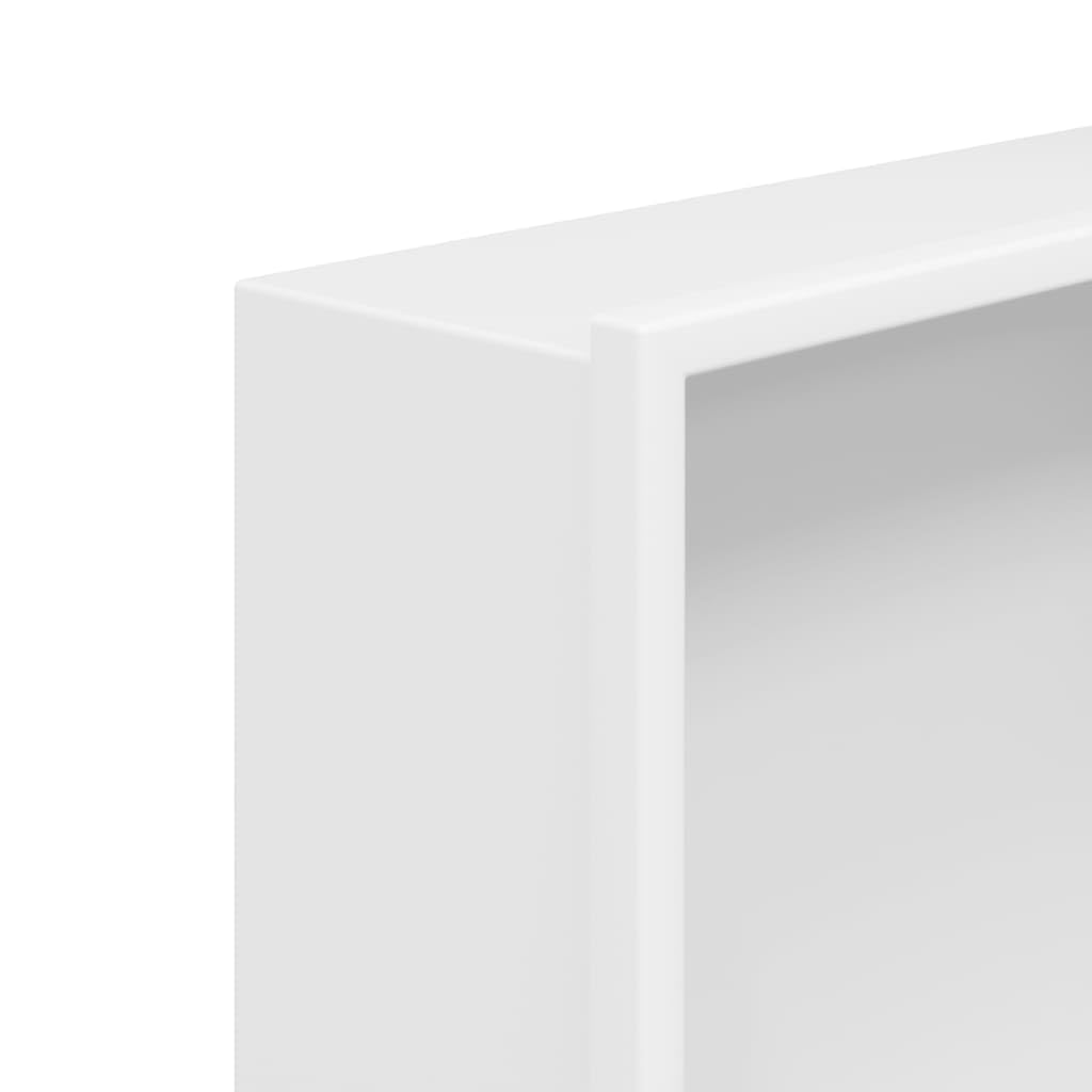 vidaXL Wnęka prysznicowa, biała matowa, 32x62x9 cm, stal nierdzewna, wnęka łazienkowa, wnęka do zabudowy, wnęka prysznicowa ze stali nierdzewnej