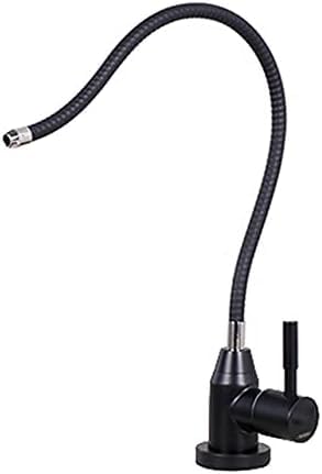 Robinet filtre eau potable noir universel pour évier de cuisine