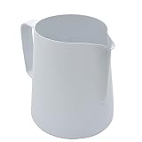 SIPLIV 20 oz (600 ml) ze stali nierdzewnej do espresso dzbanek do spieniania mleka dzbanek na mleko macchiato cappuccino latte sztuka dzbanek do spieniania filiżanki - biały