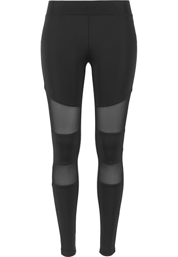 Urban Classics Damen Ladies Tech Mesh Leggings Leggings, Schwarz, XL
