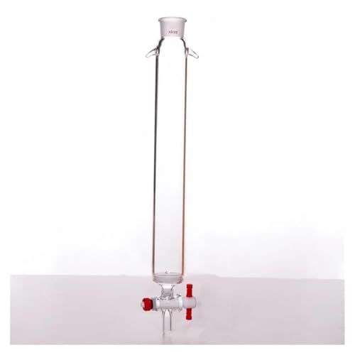 Colonne en verre borosilicaté C189 de haute pureté avec plaque de sable et robinet PTFE