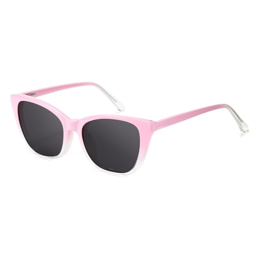 Image of Cyxus Cat Eye Magnetic Clip-On Sunglasses Women Polarized Blue Light Blocking UV400 Protection P1221
