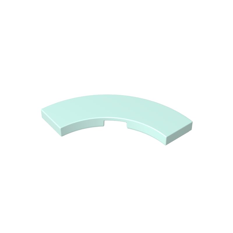 Circular Plate 3X3 Curved Light Panel 50PCS Compatible with Lego GDS-2182 Classic Bulk Toy MOC Color:Light Aqua โ image 1