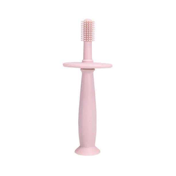 Manan Shope Silicone Training Toothbrush with Soft Bristles, Gum Massager & Anti-Choking Shield| BPA Free Easy Grip Toothbrush for Babies/Kids/Toddlers (Silicone Multicolor2)