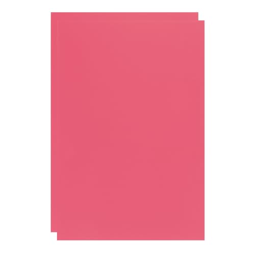 Image of ABS Plastic Sheet 8 x 12 Inch,Flexible Plastic Sheets 1 /16 Inch Thick Thermoplastic Sheet with Leather Texture Rose Red for DIY Crafts Decors 2Pcs