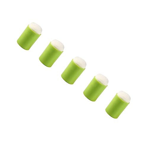 SEWACC 5pcs Drawing Sponge Stamper Finger Sponge Stamp Ink Daubers Seal Finger for Boys and Girls' Art Projects