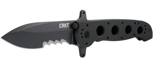 Image of CRKT M21-14SFG Folding Knife with Liner Lock: 1.4116 Veff Serrations Blade, G10 Handle, Reversible Pocket Clip, M21-14SFG