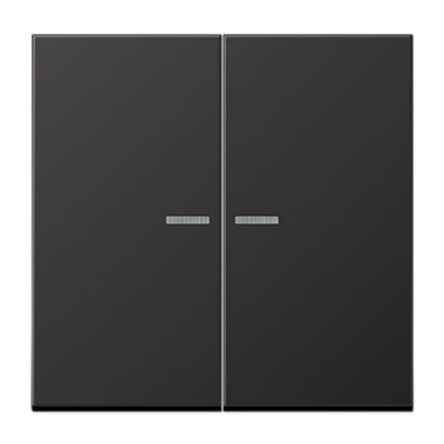 Touche poussoir double LS JUNG AL102KO5D commande double sans traces de doigts - 2