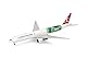 Herpa Modellflugzeug Turkish Airlines Boeing 777-300ER Bio Fuel - TC-LJH, Miniatur im Maßstab 1:500, Sammlerstück, Flugzeug Modell ohne Standfuß, Metall