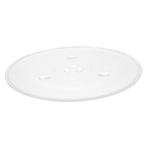 KICHOUSE Glass Tray Plate Turntable Cooking Replacement for Kitchen Microwave Transparent