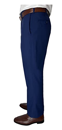 Sir Gregory Men's Fitted Flat Front Dress Pants with Expandable Waistband4