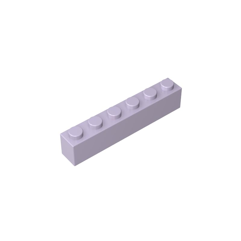 3009 Basic Bricks Brick 1x6 50 Pieces GDS-535 Compatible with Lego Building Blocks Color:pink purple โ image 1