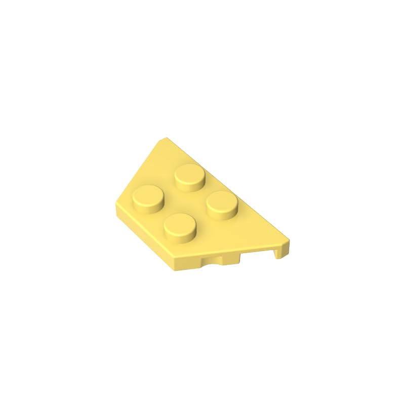 XYEIUGO 51739 Circular Plate Wedge Plate 2x4, Bright Light Yellow, 50 PCS — image 1