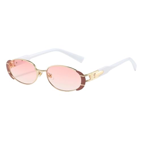 Lunettes de soleil ovales unisexes petites montures rétro tendance