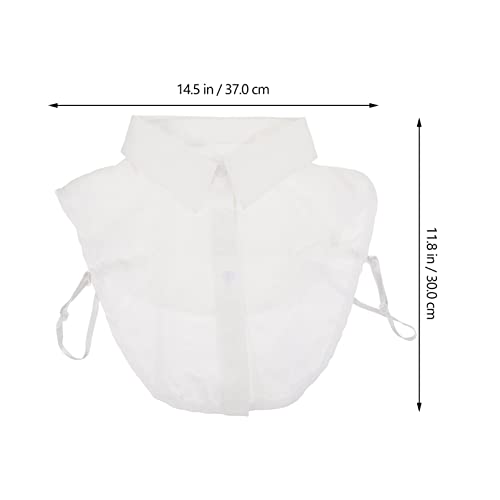 Blusa removível de gola falsa, gola Dickey, meia camisa, gola falsa, para mulheres, escritório, lemb