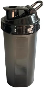 Pro Gym Shaker Bottle 700ml / 24oz – Leak Proof, BPA Free, Ideal for Protein Shakes, Smoothies, and Supplements (Charcol Black)