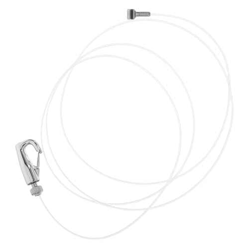 Ipetboom Alambre Ajustable para Colgar Cuadros de Acero Inoxidable y Cuerda de Nailon 15 Metros Resistente y Flexible para Riel y Marco Herramienta Práctica para Colgar Obras de Arte